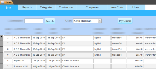 Application Navigation form built using Access 2010